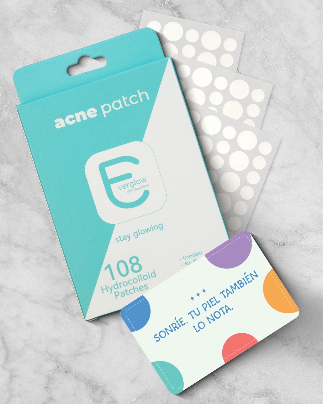 Caja Everglow con hojas de parches